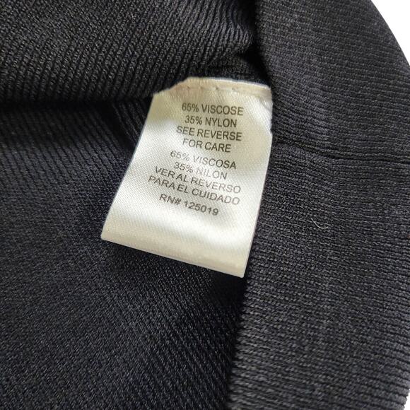 Joseph A Womens Vintage Ribbed Square Neck Tank Top Size Medium Black Stretch - Picture 6 of 8